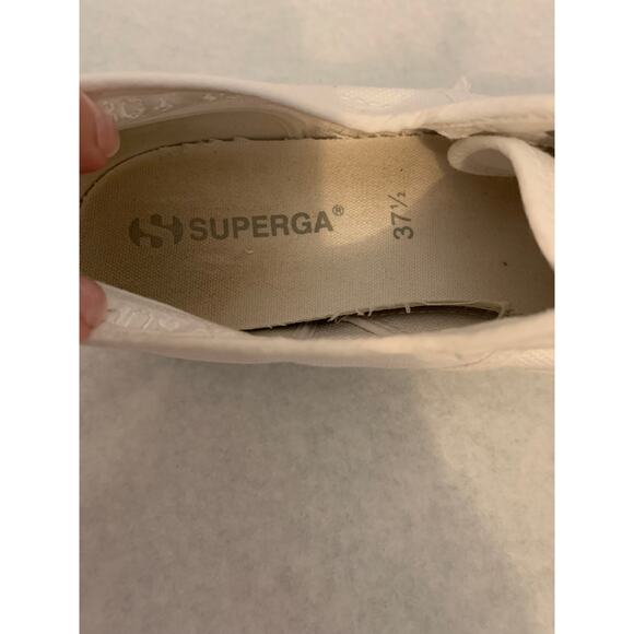 SuperGA Super Platform Canvas Sneakers White Women's Size 7 - Picture 4 of 10
